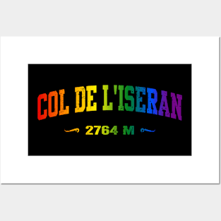 Col De L'Iseran Cycling Bike Souvenir Posters and Art